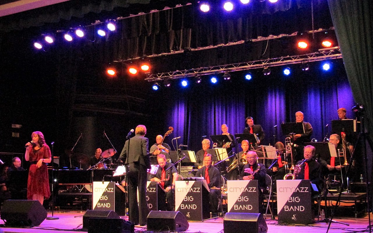 The City Jazz Big Band performs at the John W. Gallivan Utah Center